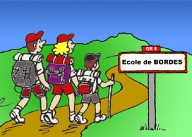 Marche de l'école de Bordes