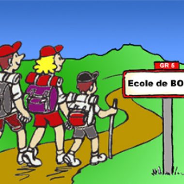 Marche de l'école de Bordes